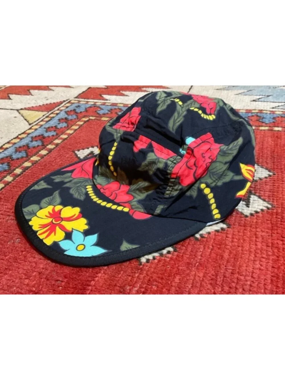 Patagonia Vintage RARE Duckbill Hawaiian 🌺 Floral Hat Unisex 90s Beach Surf